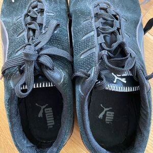 Puma Black and Gray Shoes